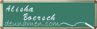 Alisha Boersch Visitenkarte
